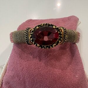 Laura Janelle Gold and Red/Pink Bracelet